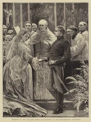 Marriage of Miss Fox and Prince Liechtenstein at the Pro-Cathedral, Kensington
